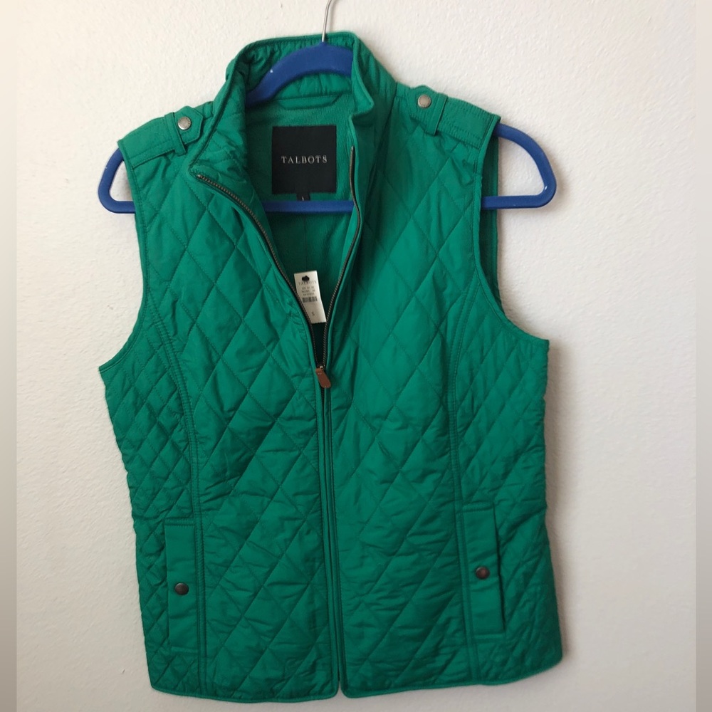 Talbots Green Women’s Vest - brand new - never worn with tags!!